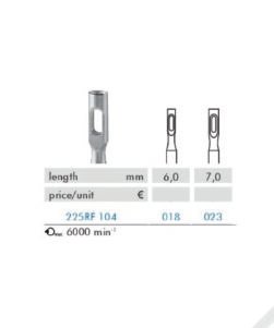 Broca nucleadora – média  6000 rpm