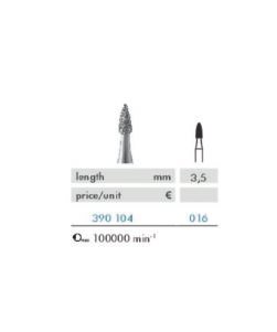 Broca de diamante – grão fino  10000rpm