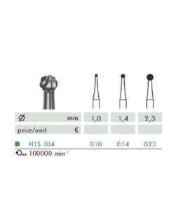 Broca de tungsténio – calos subungueais e cutâneos (tamanho 1,0) 10000rpm