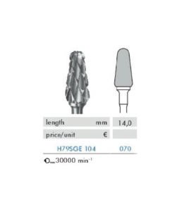 Broca de tungsténio – hiperqueratose 10000rpm